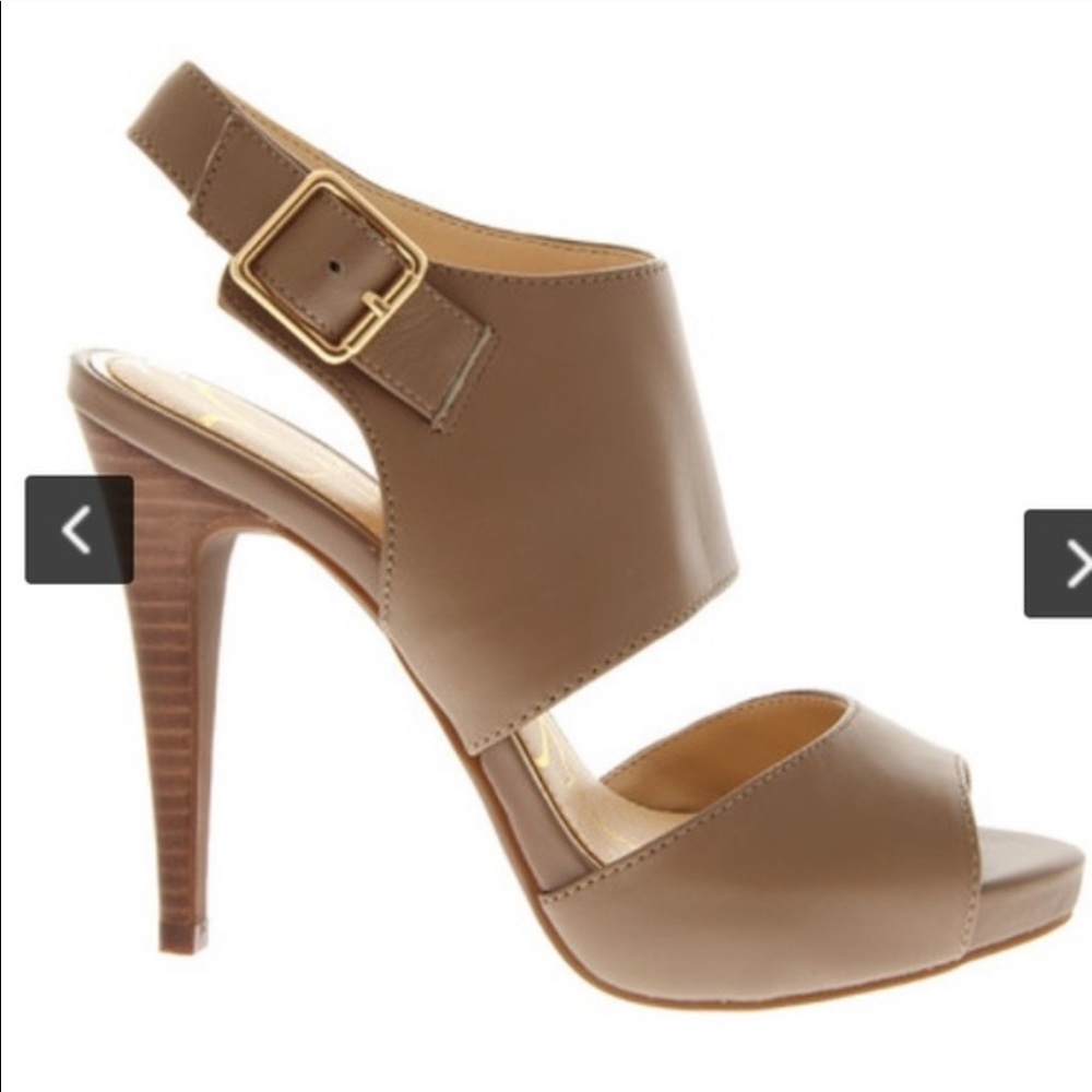 Jessica Simpson Taupe Peep Toe Sandal